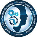 A seal of the Board of Clinical Social Work, Marriage, and Family Therapy and Mental Health Counseling 